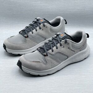 Columbia Men's 12 Trail Shoes Grey Suede Omni-Max Omni-Shield Sneakers Benson